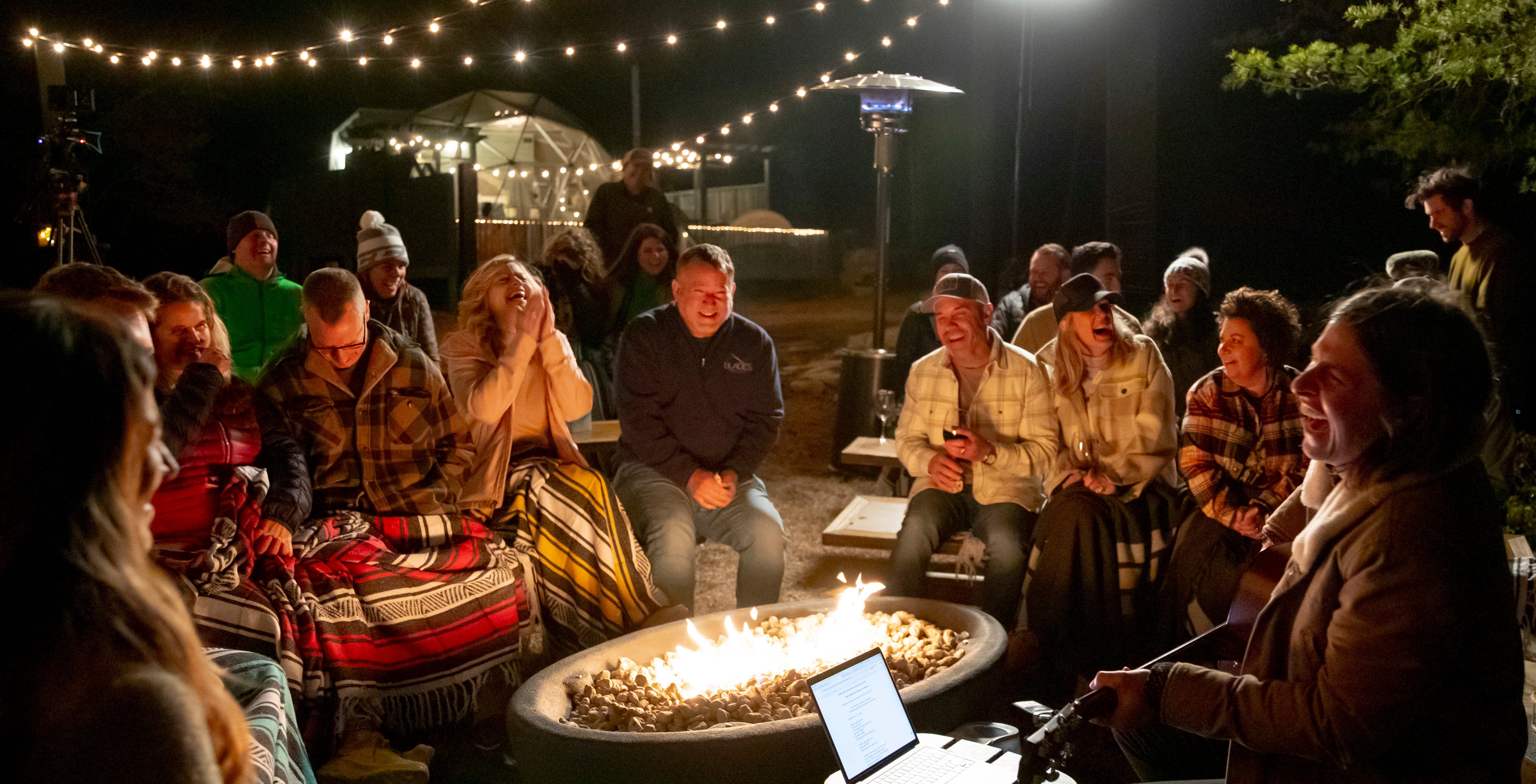 Bolt Farm wine and fireside experience